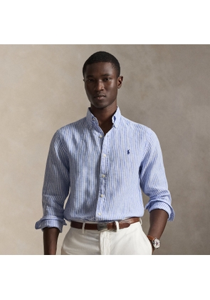 Custom Fit Striped Linen Shirt