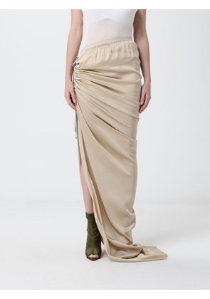 Skirt RICK OWENS Woman color Beige