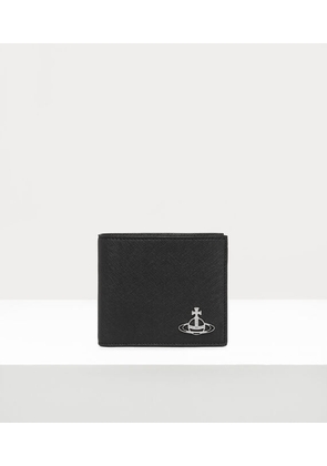 Vivienne Westwood Man. Billfold Wallet Faux Leather Black One Size Unisex