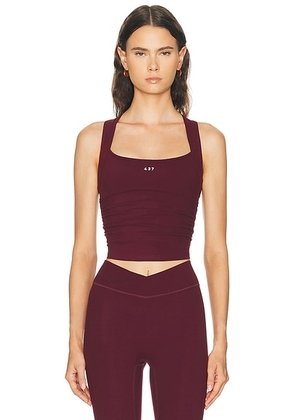 437 The Sculpt Tank Top in Black Cherry - Burgundy. Size L (also in XL).