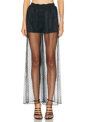 ALAÃA Wide Leg Pant in Noir Alaia - Black. Size 34 (also in ).
