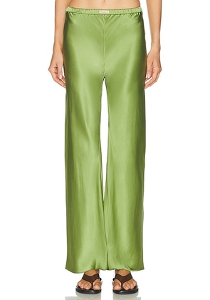 Comme Si The Silk Bias Pant in Grass - Green. Size M (also in ).