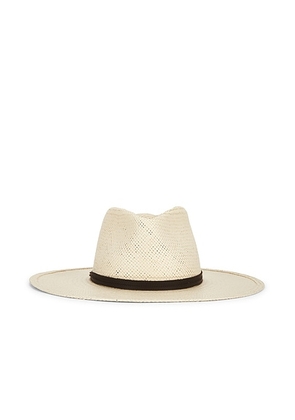 Janessa Leone Jude Hat in Natural - Cream. Size L (also in S, M).
