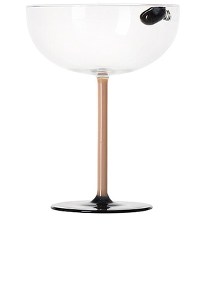 Maison Balzac L'espresso Martini Glass in Black  Beige  & Clear - Neutral. Size all.