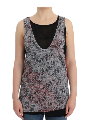 Costume National Black sleeveless top - L
