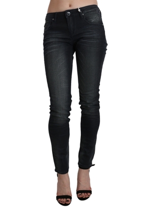 Acht Black Washed Low Waist Skinny Denim Trouser - W26