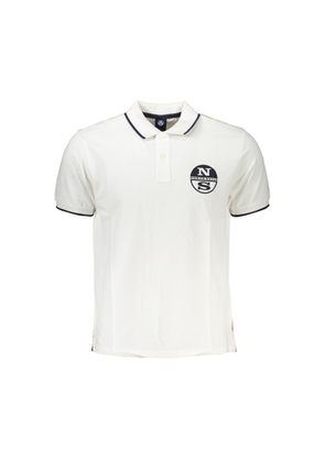 North Sails White Cotton Men's Polo Shirt - M