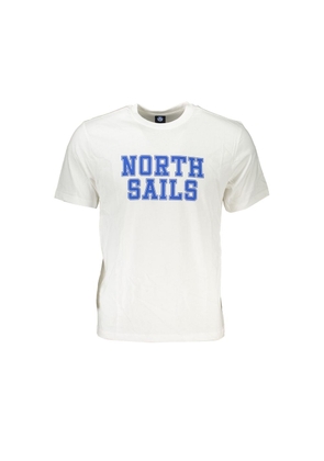 North Sails Bianco Cotton Men T-Shirt - M