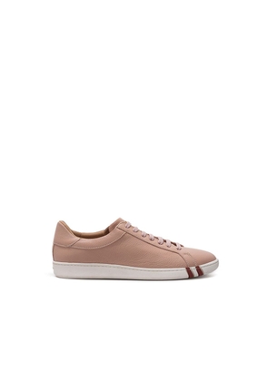 Bally Pink Leather Low Top Sneakers - EU41/US11