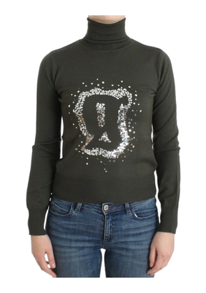 John Galliano Green wool turtleneck sweater - S