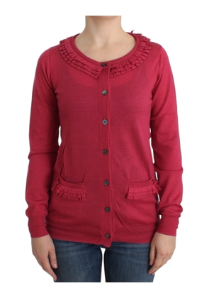 John Galliano Pink wool cardigan - M