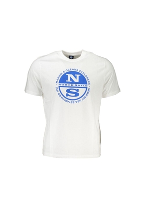 North Sails White Cotton Men's T-Shirt - M