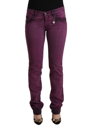Costume National Purple Cotton Stretch Slim Fit Denim Jeans - W25