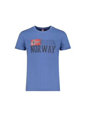 Norway 1963 Blu Cotton Men T-Shirt - XL