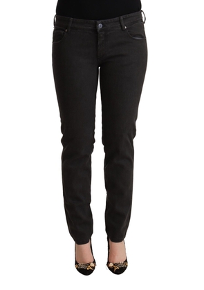 Ermanno Scervino Black Low Waist Skinny Denim Cotton Jeans - W29