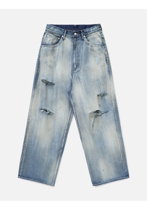 Damage Wide 5p Denim Pants