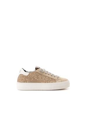 P448 Beige Leather Athletic Sneakers - EU36/US6