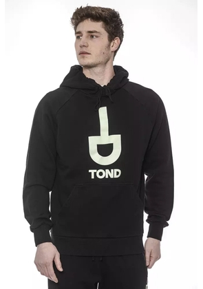 Tond Black Cotton Men Sweater - M