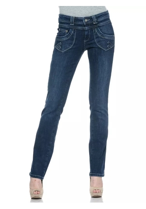 Ungaro Fever Blue Cotton Women Jeans - W30