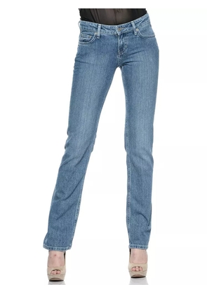 Ungaro Fever Light Blue Cotton Women Jeans - W28