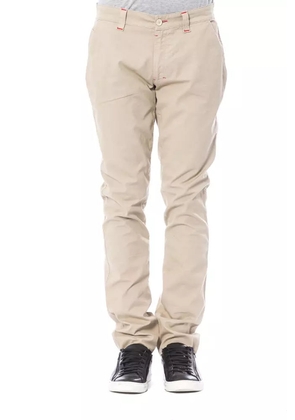 Verri Beige Cotton Men Chino Pant - W32