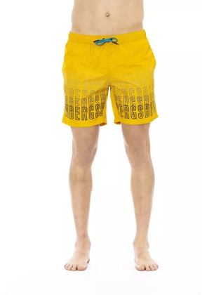 Bikkembergs Yellow Polyester Men Swim Short - XL