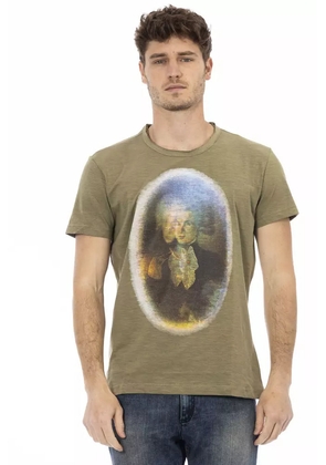 Trussardi Action Green Cotton Men T-Shirt - XXL
