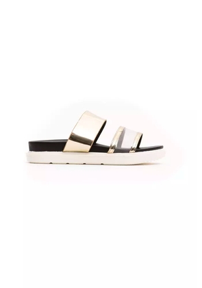 Péché Originel Gold Polyethylene Women Sandal - EU37/US7