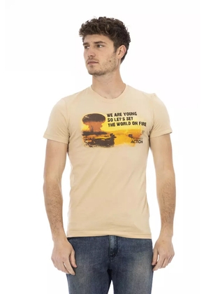 Trussardi Action Beige Cotton Men's T-Shirt - XXL