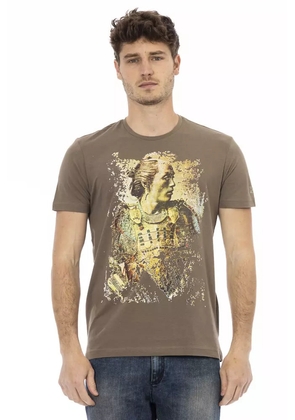 Trussardi Action Brown Cotton Men T-Shirt - L