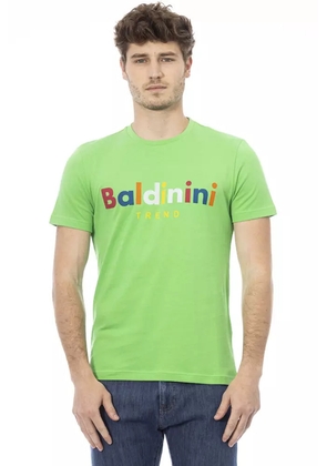 Baldinini Trend Green Cotton Men T-Shirt - XXL