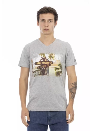 Trussardi Action Gray Cotton Men's T-Shirt - M