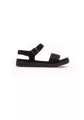 Péché Originel Black Textile Women Sandal - EU36/US6