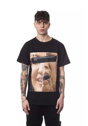 Nicolo Tonetto Black Cotton Men T-Shirt - M