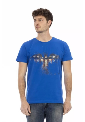 Trussardi Action Blue Cotton Men's T-Shirt - M