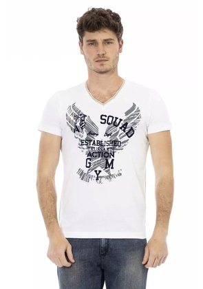 Trussardi Action White Cotton Men's T-Shirt - M
