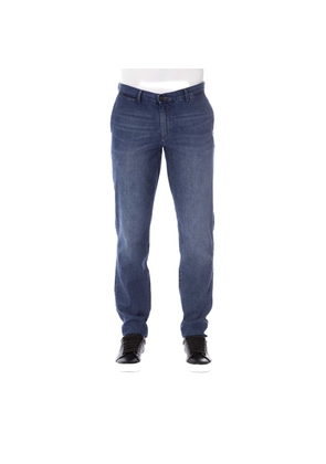 Trussardi Jeans Blue Cotton Men Jeans - W44