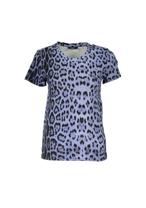 Cavalli Class Azzurro Cotton Women T-Shirt - S