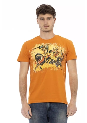 Trussardi Action 'Orange Cotton Men T-Shirt' - L