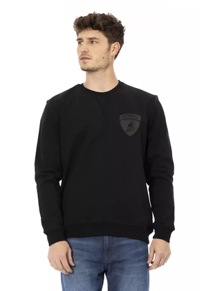 Automobili Lamborghini Black Cotton Men Sweater - S