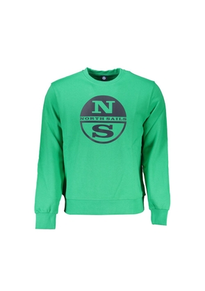 North Sails Green Cotton Men Sweater - L