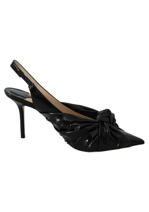 Jimmy Choo Black Patent Leather Annabell 85 Pumps - EU37/US7