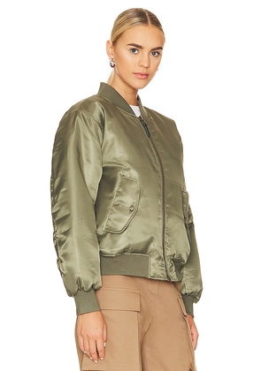 ANINE BING Leon Bomber in Army. Size XS. Also in M.
