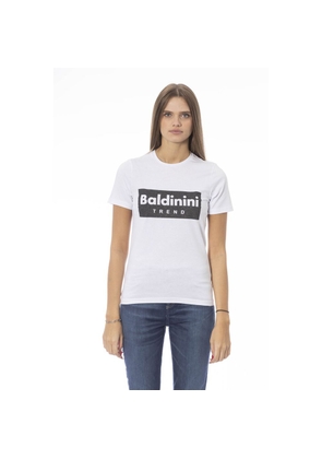 Baldinini Trend White Cotton Women T-Shirt - S