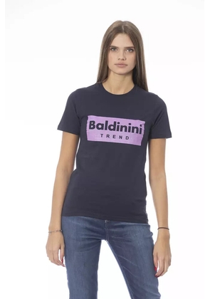 Baldinini Trend Blue Cotton Women T-Shirt - M