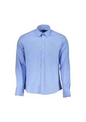 North Sails Light Blue Cotton Men Shirt - M