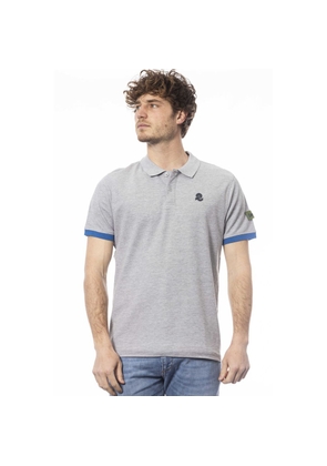 Invicta Gray Cotton Men Polo Shirt - M