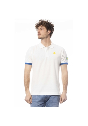 Invicta White Cotton Men Polo Shirt - M