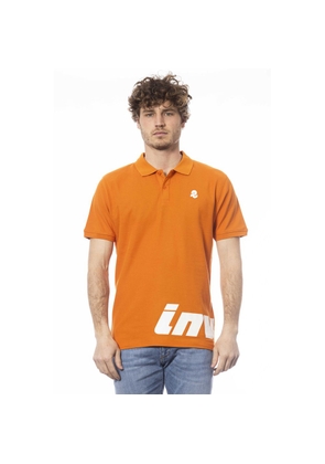 Invicta Orange Cotton Men Polo Shirt - M