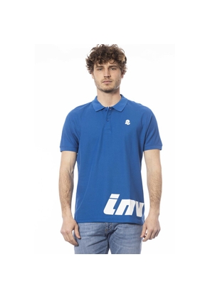 Invicta Blue Cotton Men Polo Shirt - M
